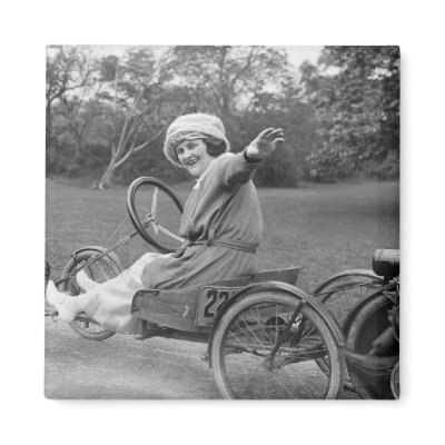 Antique Go Cart, early 1900s Magnets by Photoblog
