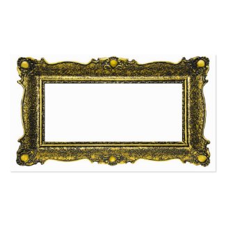 Antique Gold Picture Frame Double-Sided Standard Business Cards (Pack Of 100)
