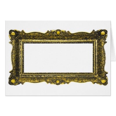Antique Gold Picture Frame Cards by skaljac