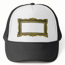 Antique Gold Picture Frame Mesh Hats