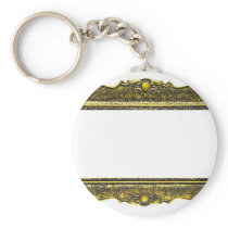 Antique Gold Picture Frame Keychains