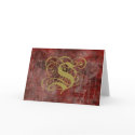 Antique Goth Syle Monogrammed Cards, Letter S by naturetees Antique Goth Syle Monogrammed Cards, Letter S