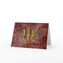 Antique Goth Syle Monogrammed Cards, Letter W by naturetees Antique Goth Syle Monogrammed Cards, Letter W