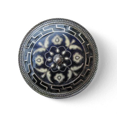 Antique Greek Jewelry - Flower Pin/ Brooch button by wolstuff