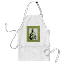 Antique Green Kwan Yin apron