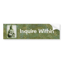 Antique Green Kwan Yin bumpersticker Bumper Sticker