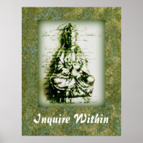 Antique Green Kwan Yin poster