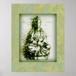 Antique Green Kwan Yin poster