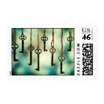 Antique Hanging Keys Postage Stamp