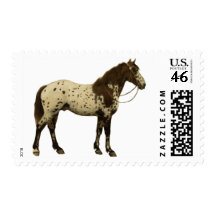 Antique Horses - Appaloosa Stamp