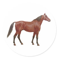 Antique Horses - Thoroughbred stickers