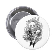 Antique Humpty-Dumpty Illustration Button