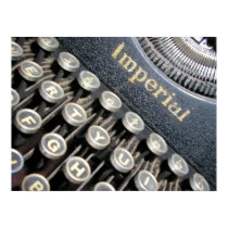 Antique Imperial Typewriter Poster posters