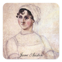 Antique Jane Austen Portrait Sticker