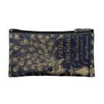 Antique Jane Austen Pride and Prejudice Peacock Cosmetics Bags