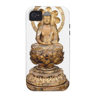 ANTIQUE JAPANESE BUDDHA WOODEN CARVING Case-Mate iPhone 4 COVER