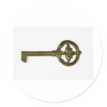 antique key stickers