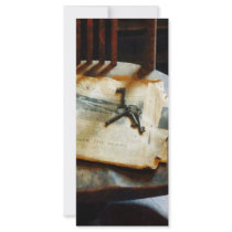 Antique Keys on Newspaper Rack Cards