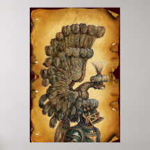 ANTIQUE KNIGHT HELMET WITH EAGLE Parchment Print