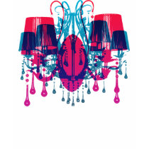 Antique Lamps - Red Blue Gradients t-shirts