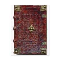 Antique Leather Book Bibliophile Post Card