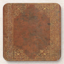 Antique Leather cork coasters
