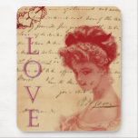 Antique Love Letter Mousepad mousepads