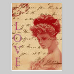 Antique Love Letter Post Card postcards