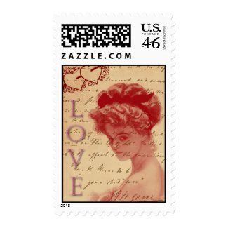 Antique Love Letter Stamp by rosaamarilla