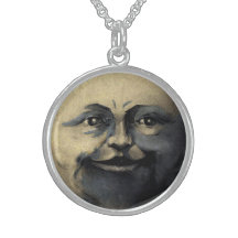 Antique Magical Moon Face Jewelry