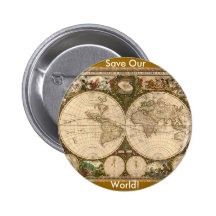 ANTIQUE MAP BUTTON