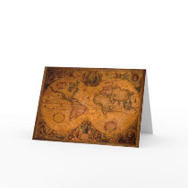 ANTIQUE MAP cards by EarthGifts ANTIQUE MAP cards