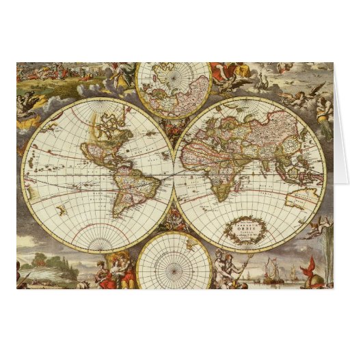 Antique Map Cards