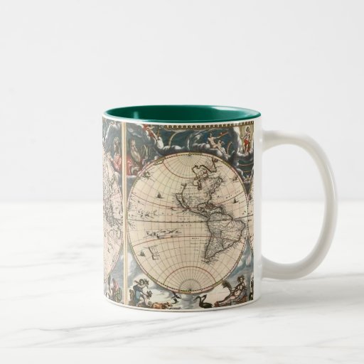 ANTIQUE MAP COFFEE MUGS
