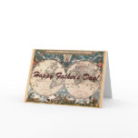 ANTIQUE MAP Father's Day Card
