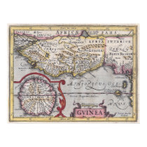 Antique Map, Guinea - African Coast, Kaerius Repro posters by AntiqueImages Antique Map, Guinea - African Coast, Kaerius Repro posters