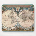ANTIQUE MAP mousepads by EarthGifts ANTIQUE MAP mousepads