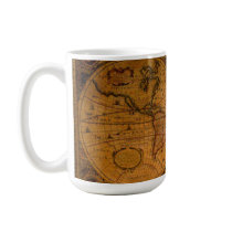 ANTIQUE MAP mugs by EarthGifts ANTIQUE MAP mugs