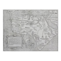 Antique Map of Africa Postcards
