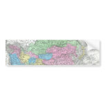 Antique Map of Asia circa 1800s Bumper Sticker