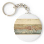 Antique Map of Chicago, LaSalle Street and River Key Chain