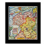 Antique Map of Fiesland - Fryslân - West Frisia Poster
