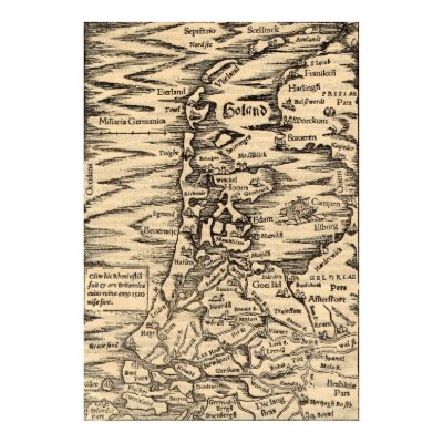 Antique Map of Holland Posters by classicprints