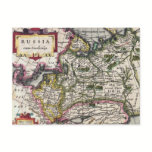 Antique Map of Russia Postcards - Peter Kaerius postcards