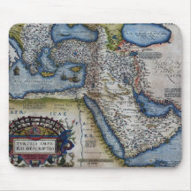 Antique Map of The Middle East Mousepad