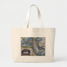 Antique Map of The Middle East Tote Bag