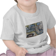 Antique Map of The Middle East Tshirts