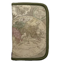 Antique Map of the World Folio Folio Planners