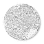 Antique Map of Yorkshire 1786 Fridge Magnets