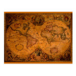 ANTIQUE MAP POST CARD